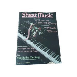 Vintage Sheet Music Magazine May June 1991 Book Standard Piano Edition Collect